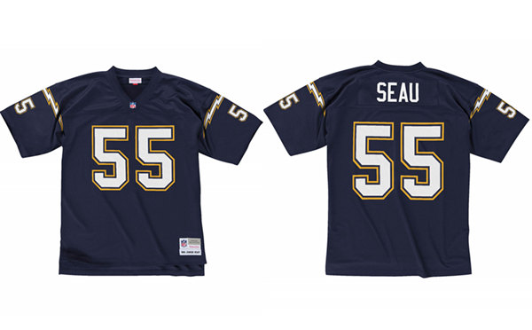 Men's Los Angeles Chargers Customized 1994 Navy Stitched Jersey